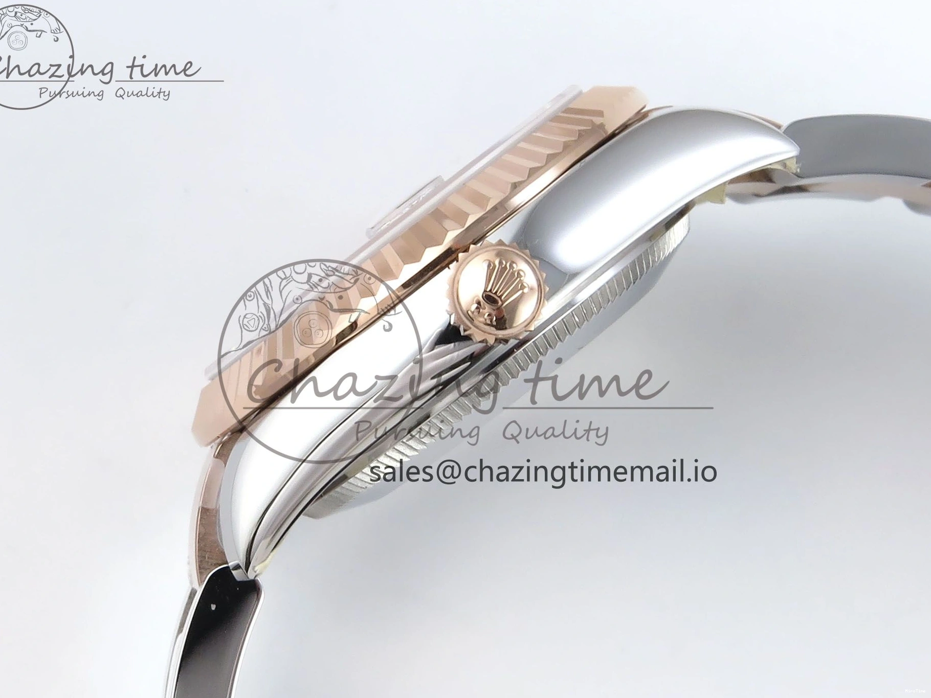 MiroTime 1230 Casual DateJust 31 278271 ARF 1:1 Best Edition 904L Steel White Roman Dial on SS RG Oyster Bracelet ETA 521